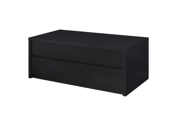 706228 Knapp Lift Top Cocktail Coffee Table with Dual Drawers Black