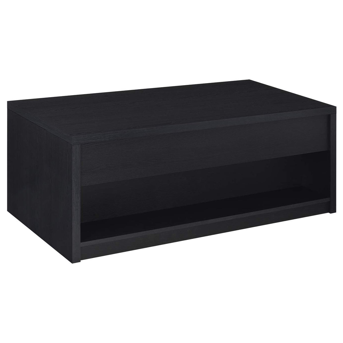 706228 Knapp Lift Top Cocktail Coffee Table with Dual Drawers Black