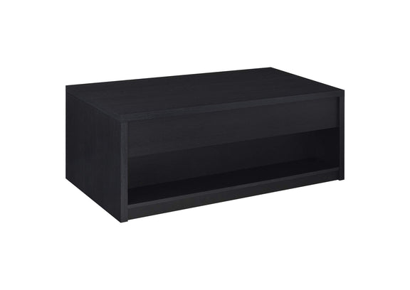 706228 Knapp Lift Top Cocktail Coffee Table with Dual Drawers Black