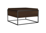 706238 Fulton 30-inch Square Mango Wood Coffee Table Dark Brown