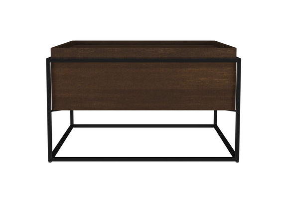 706238 Fulton 30-inch Square Mango Wood Coffee Table Dark Brown