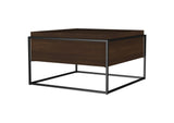 706238 Fulton 30-inch Square Mango Wood Coffee Table Dark Brown