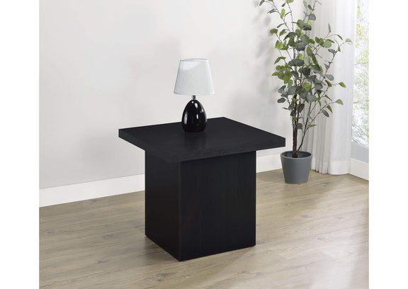 706277 Max Square Engineered Laminate End Side Table Black
