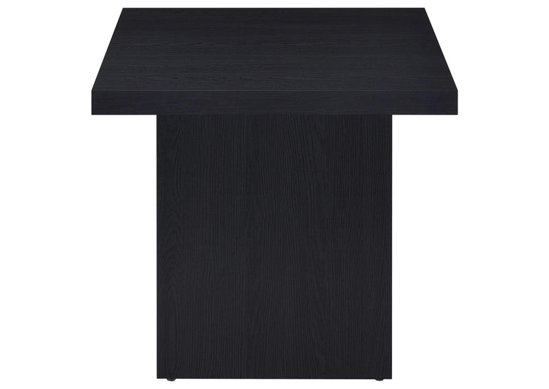 706277 Max Square Engineered Laminate End Side Table Black