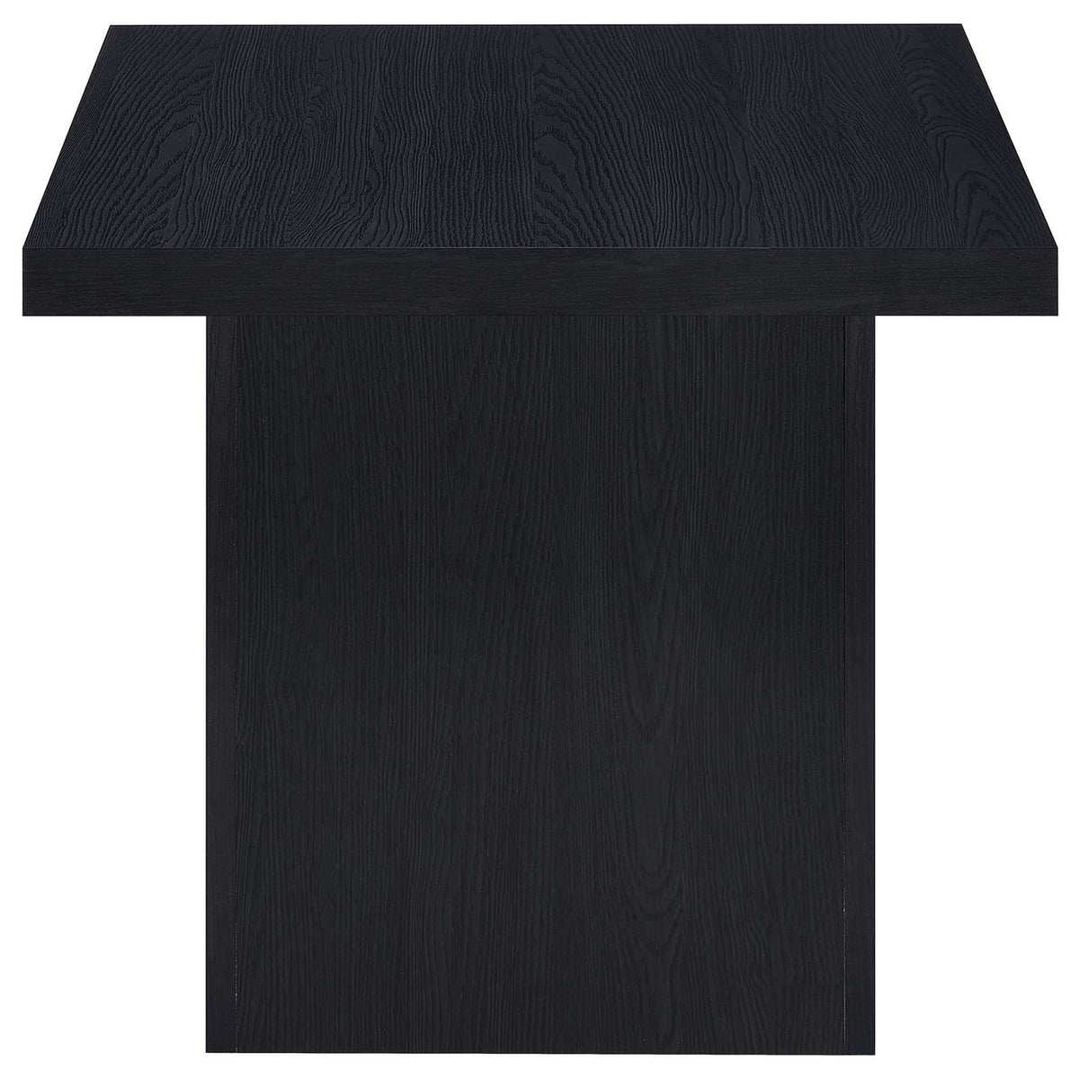 706277 Max Square Engineered Laminate End Side Table Black