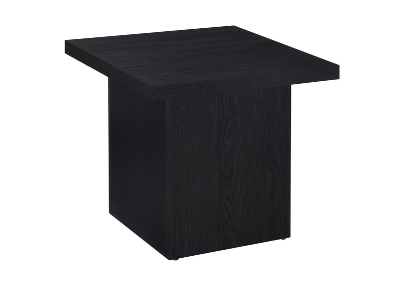 706278-S2 Max 2-piece Rectangular Coffee and End Table Set Black