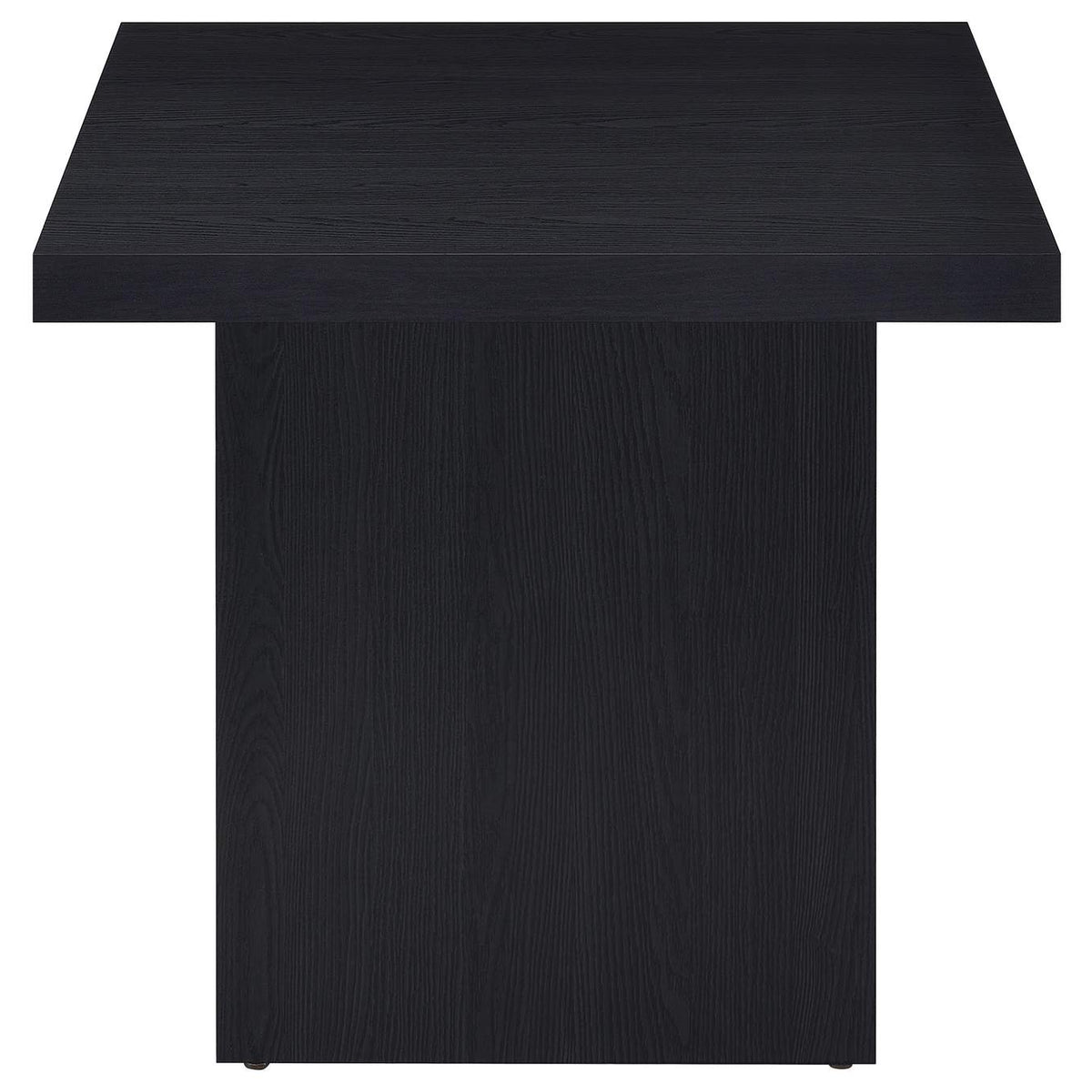 706278-S2 Max 2-piece Rectangular Coffee and End Table Set Black