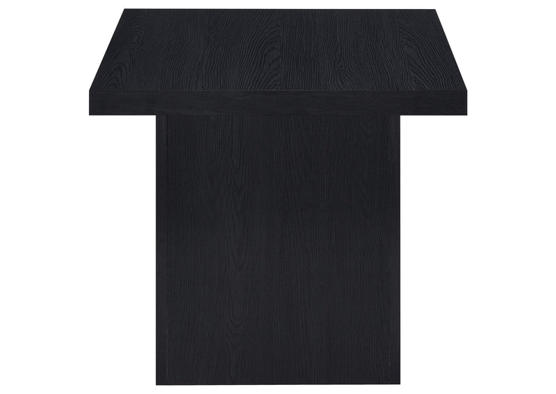 706278-S2 Max 2-piece Rectangular Coffee and End Table Set Black
