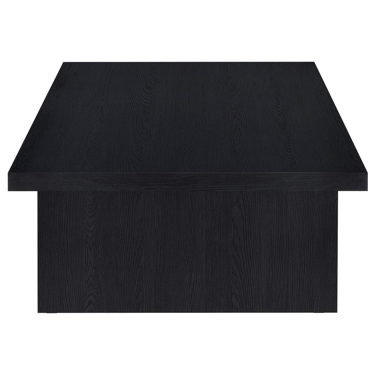 706278-S2 Max 2-piece Rectangular Coffee and End Table Set Black