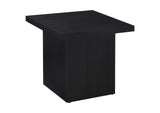 706278-S3 Max 3-piece Rectangular Coffee and End Table Set Black