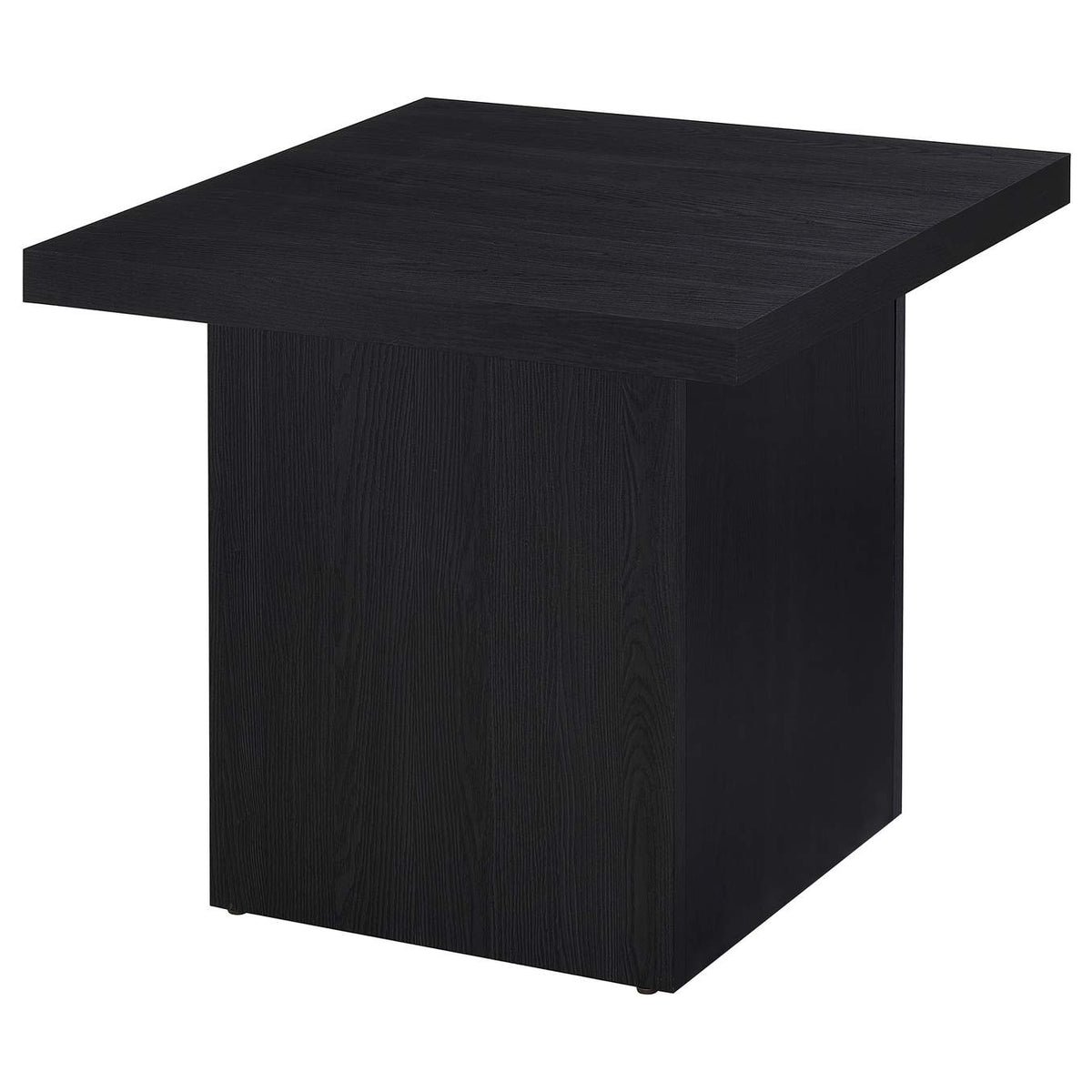 706278-S3 Max 3-piece Rectangular Coffee and End Table Set Black