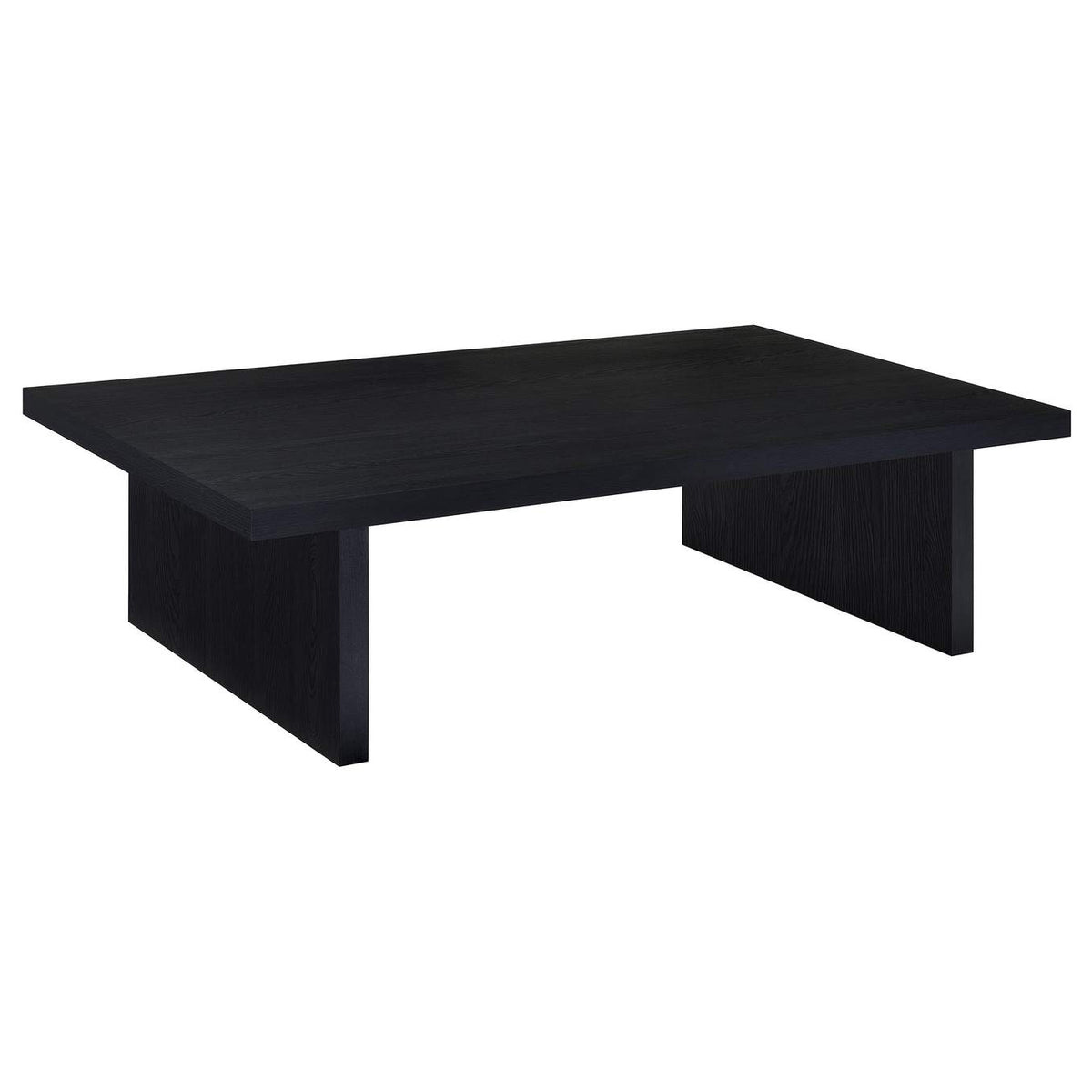 706278-S3 Max 3-piece Rectangular Coffee and End Table Set Black