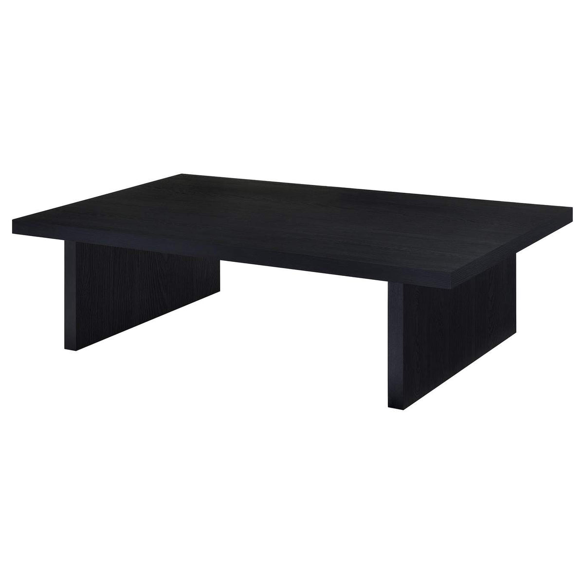 706278-S3 Max 3-piece Rectangular Coffee and End Table Set Black