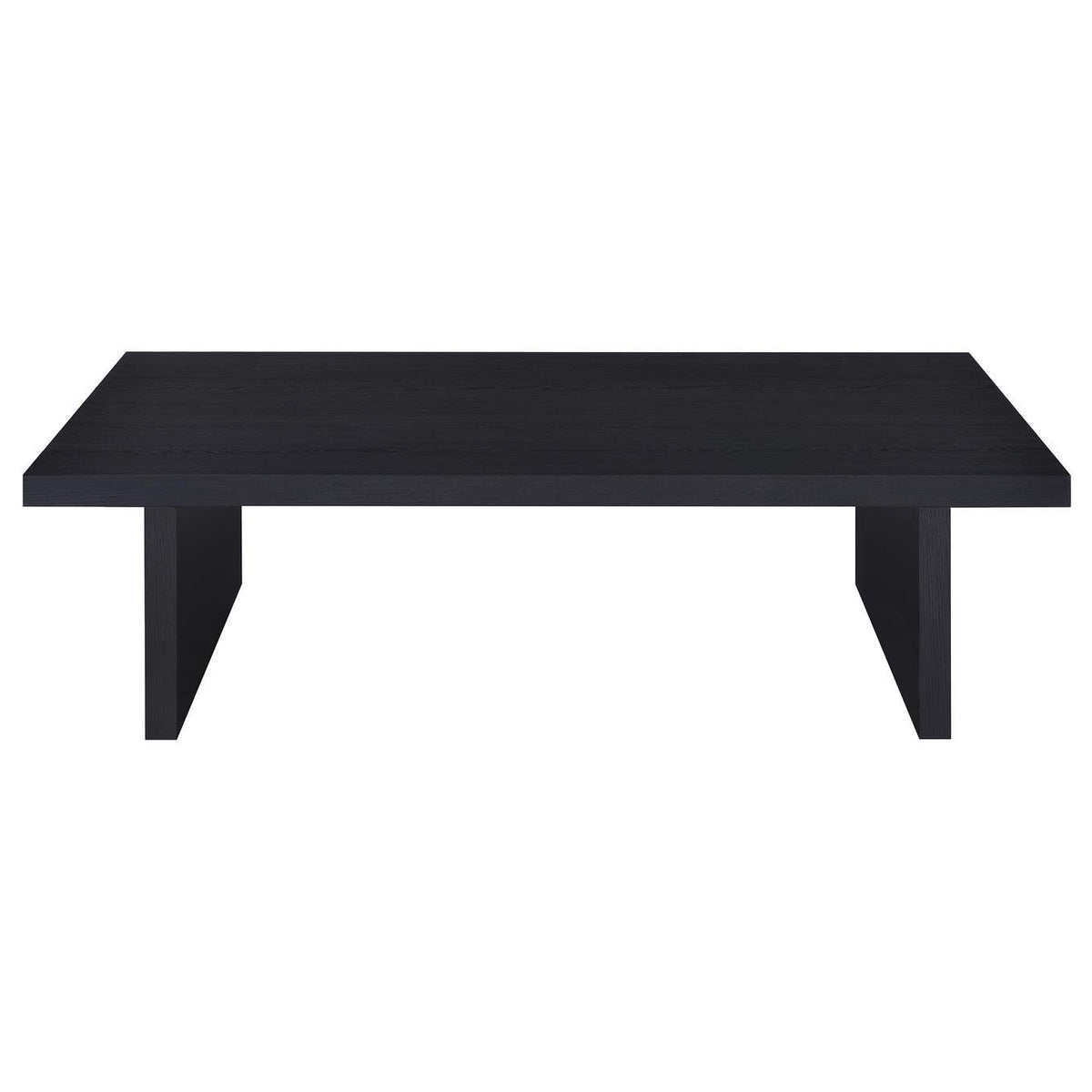 706278-S3 Max 3-piece Rectangular Coffee and End Table Set Black
