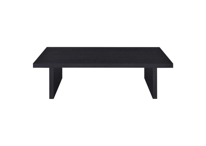 706278-S3 Max 3-piece Rectangular Coffee and End Table Set Black