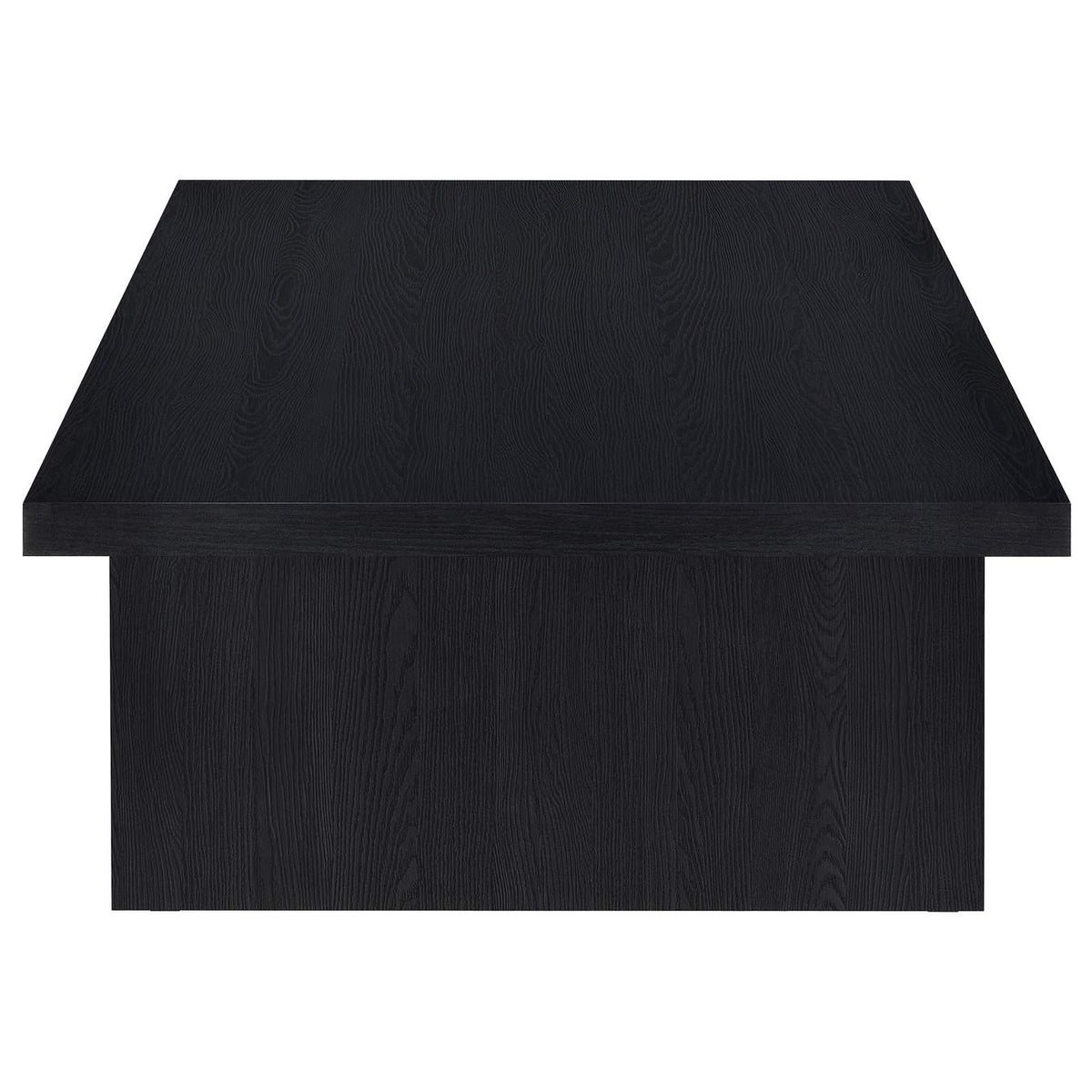 706278-S3 Max 3-piece Rectangular Coffee and End Table Set Black