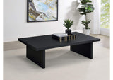 706278 Max Rectangular Engineered Laminate Coffee Table Black