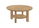 706298 Ottowa 36-inch Round Wood Cocktail Coffee Table Light Oak