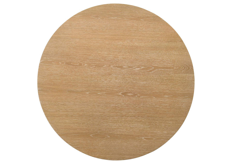 706298 Ottowa 36-inch Round Wood Cocktail Coffee Table Light Oak