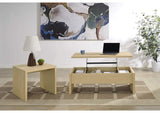 706348-S2 Canoga 2-piece Lift Top Cocktail Coffee Table Set Light Oak