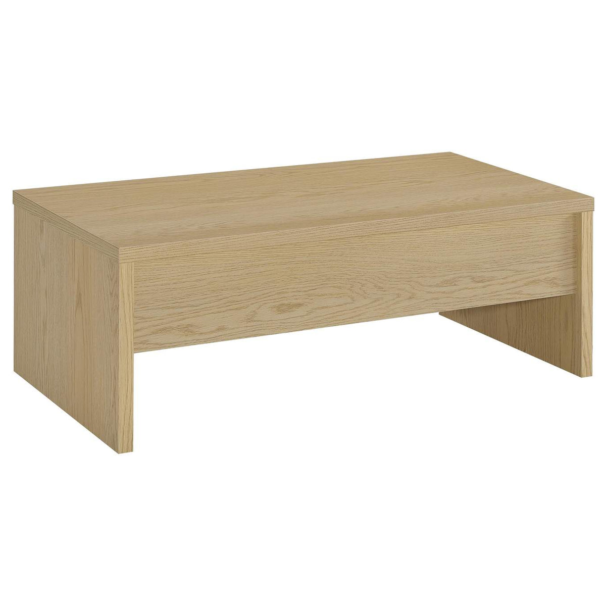 706348-S2 Canoga 2-piece Lift Top Cocktail Coffee Table Set Light Oak