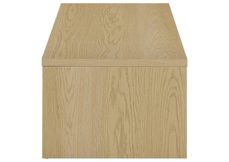 706348-S2 Canoga 2-piece Lift Top Cocktail Coffee Table Set Light Oak