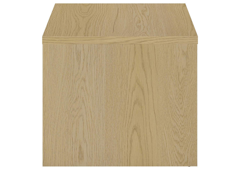 706348-S3 Canoga 3-piece Lift Top Cocktail Coffee Table Set Light Oak