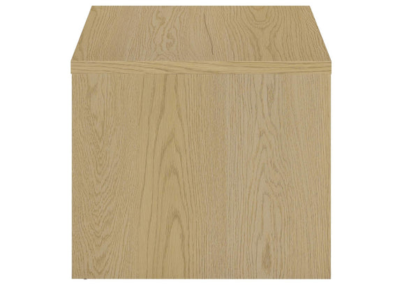 706348-S3 Canoga 3-piece Lift Top Cocktail Coffee Table Set Light Oak