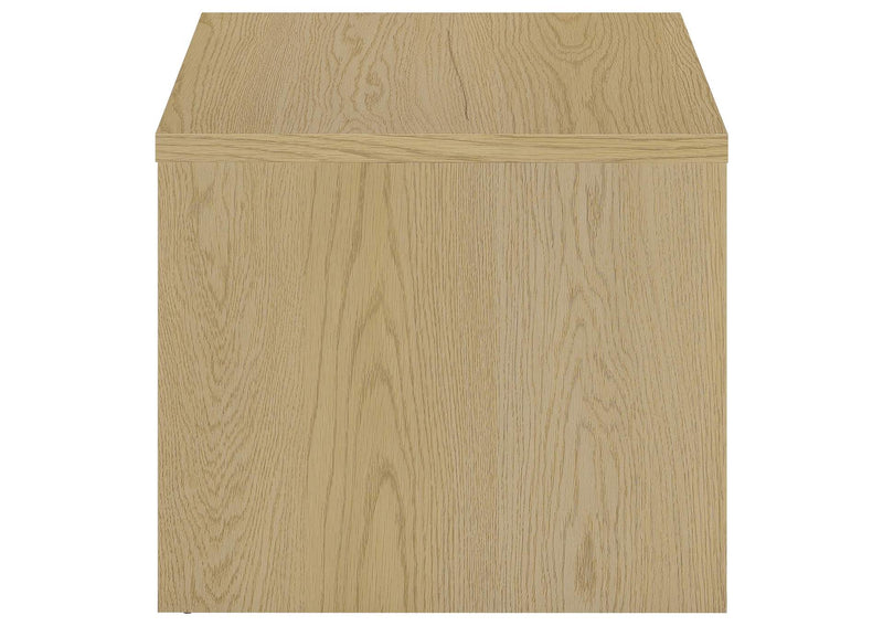 706348-S3 Canoga 3-piece Lift Top Cocktail Coffee Table Set Light Oak