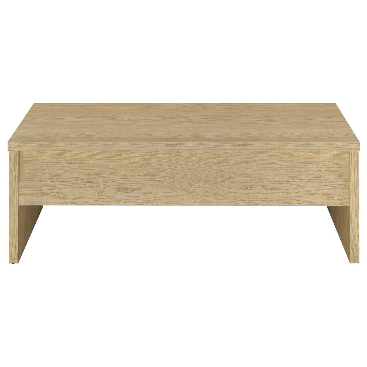 706348-S3 Canoga 3-piece Lift Top Cocktail Coffee Table Set Light Oak