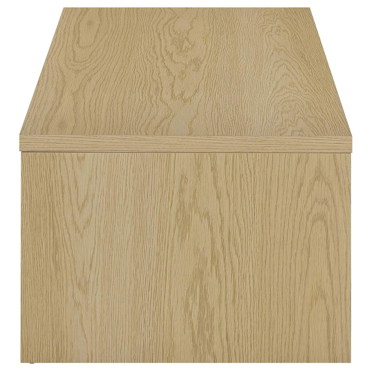 706348-S3 Canoga 3-piece Lift Top Cocktail Coffee Table Set Light Oak