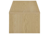 706348-S3 Canoga 3-piece Lift Top Cocktail Coffee Table Set Light Oak