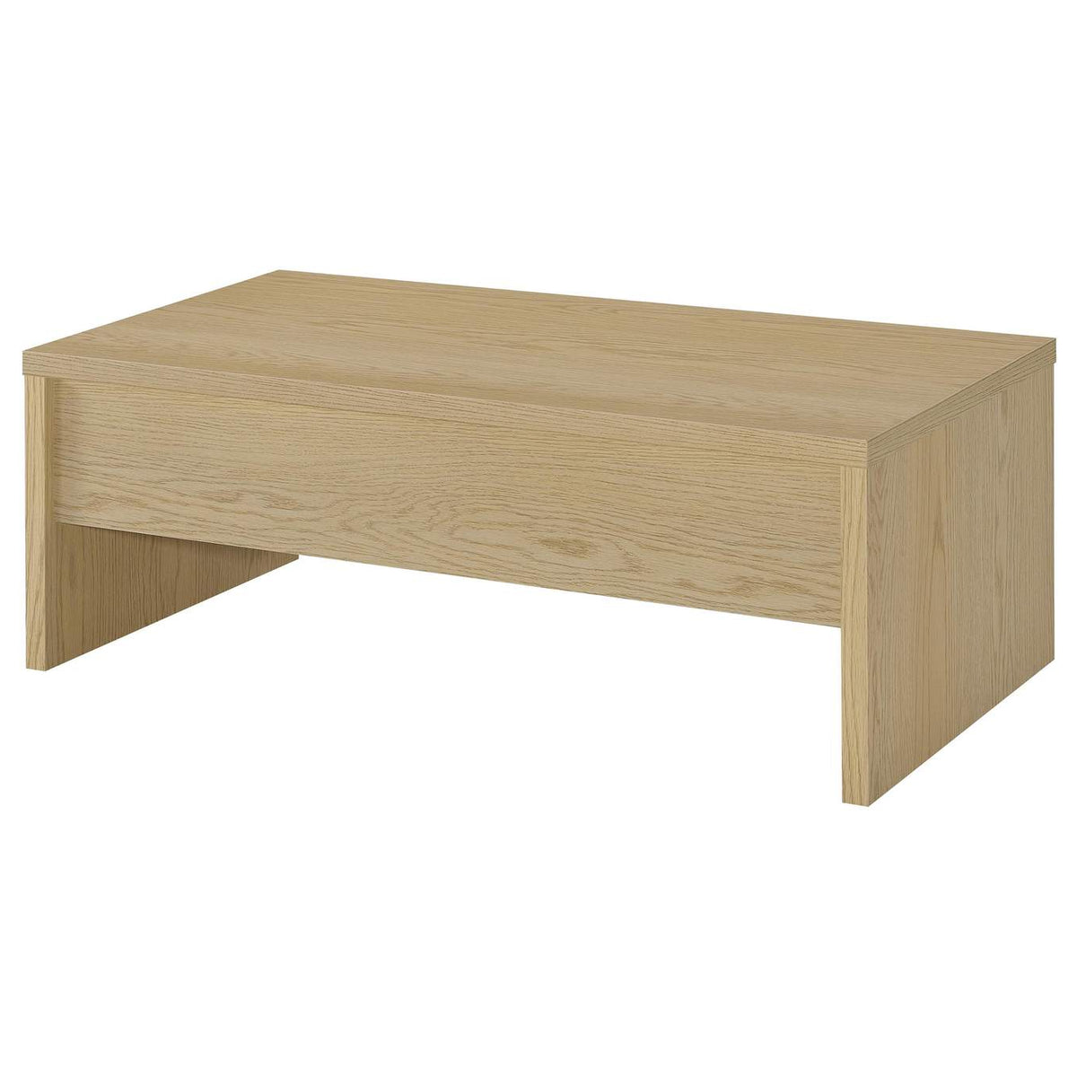 706348 Canoga Engineered Wood Lift Top Coffee Table Light Oak