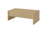 706348 Canoga Engineered Wood Lift Top Coffee Table Light Oak