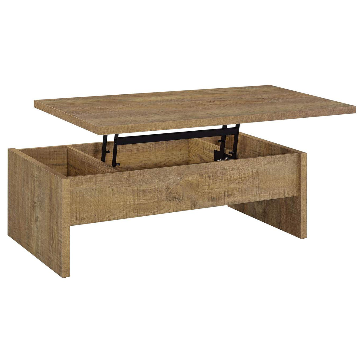 706358-S2 Canoga 2-piece Lift Top Cocktail Coffee Table Set Mango