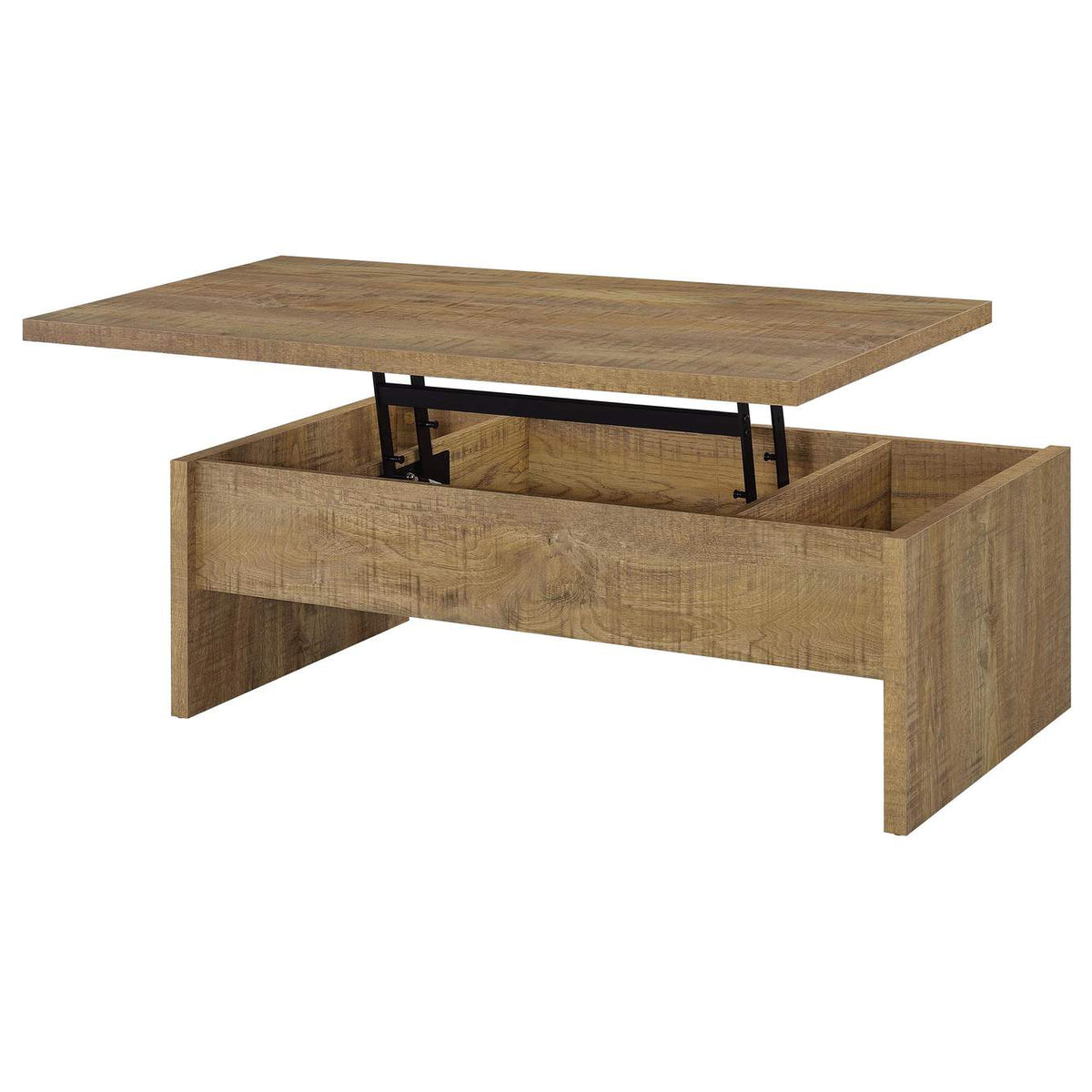 706358-S2 Canoga 2-piece Lift Top Cocktail Coffee Table Set Mango