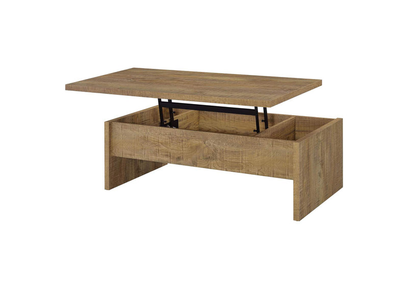 706358-S2 Canoga 2-piece Lift Top Cocktail Coffee Table Set Mango