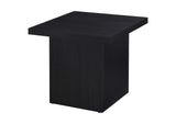 706408-S3 Devar 3-piece Square Cocktail Coffee End Table Set Black