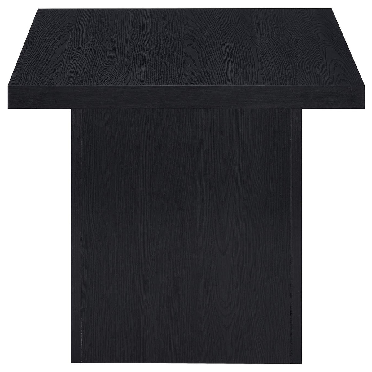 706408-S3 Devar 3-piece Square Cocktail Coffee End Table Set Black