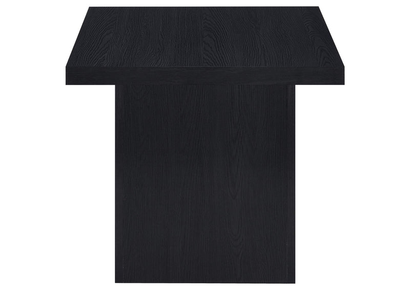 706408-S3 Devar 3-piece Square Cocktail Coffee End Table Set Black