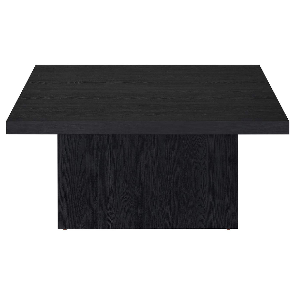 706408-S3 Devar 3-piece Square Cocktail Coffee End Table Set Black