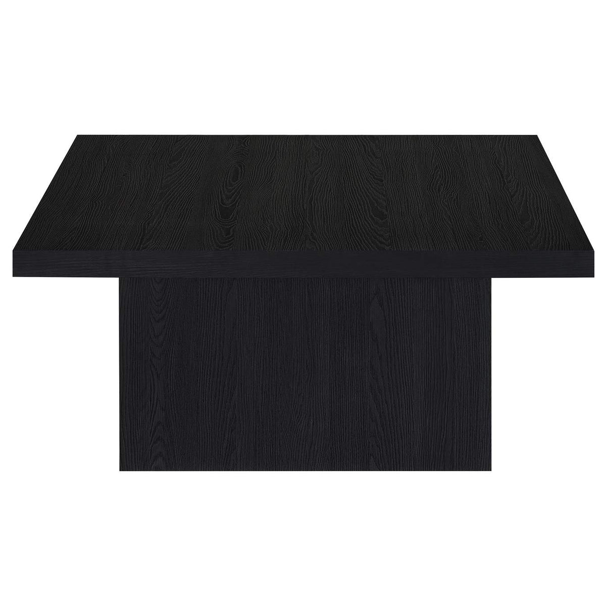 706408-S3 Devar 3-piece Square Cocktail Coffee End Table Set Black