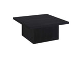 706408 Devar Square Engineered Wood Cocktail Coffee Table Black