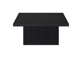 706408 Devar Square Engineered Wood Cocktail Coffee Table Black