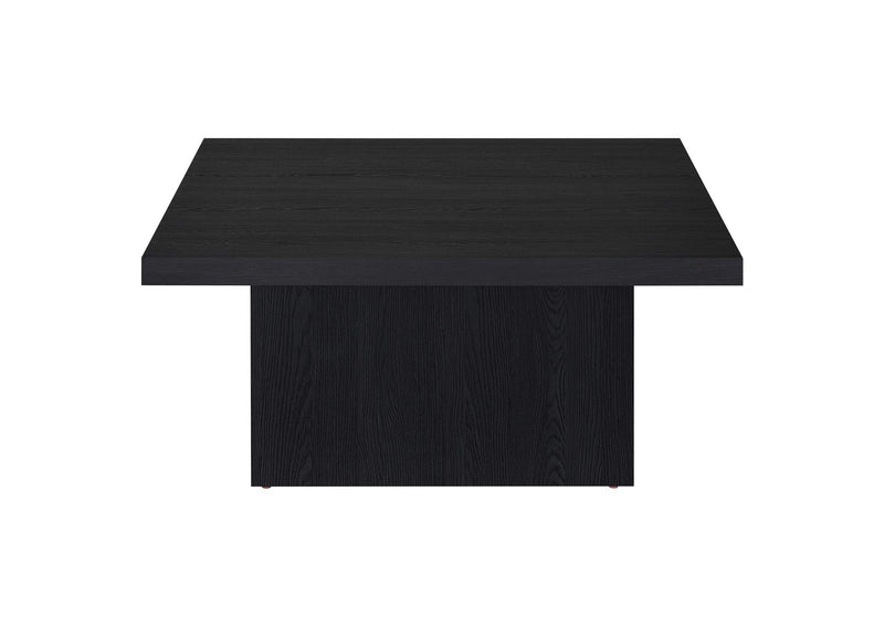 706408 Devar Square Engineered Wood Cocktail Coffee Table Black