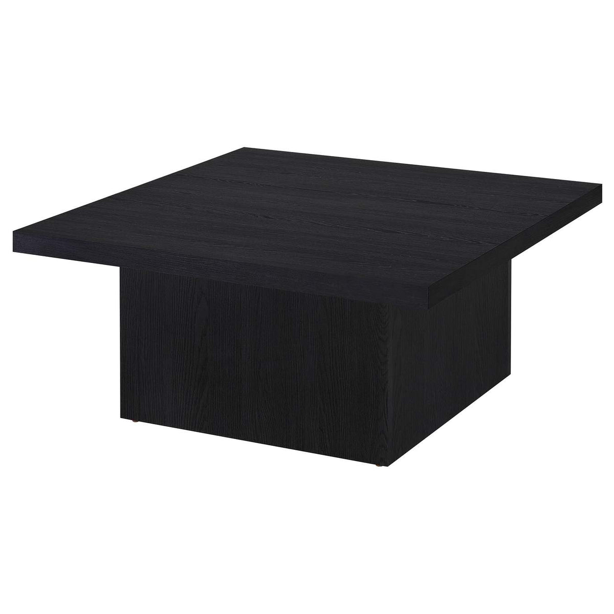 706408 Devar Square Engineered Wood Cocktail Coffee Table Black
