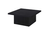 706408 Devar Square Engineered Wood Cocktail Coffee Table Black