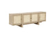 706583 Kailani 79-inch 4-door Cane TV Stand Media Console Beige Oak