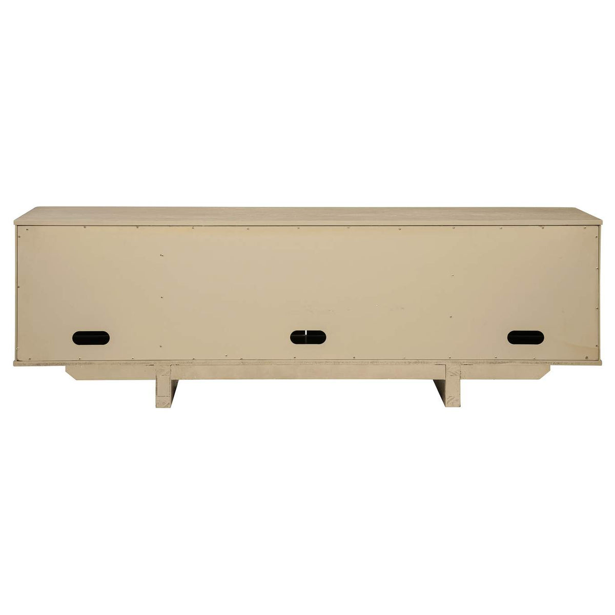 706583 Kailani 79-inch 4-door Cane TV Stand Media Console Beige Oak