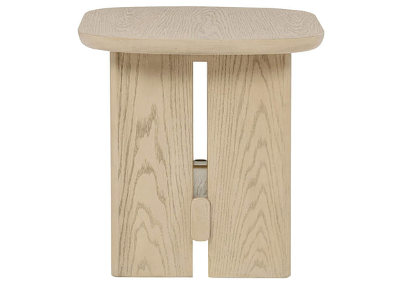 706588-S3 Kailani 3-piece Coastal Coffee and End Table Set Beige Oak